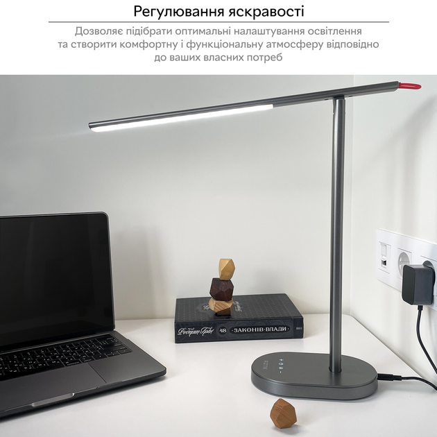 Настольная лампа RZTK Desk Lamp Touch 9W Space Grey - изображение 6