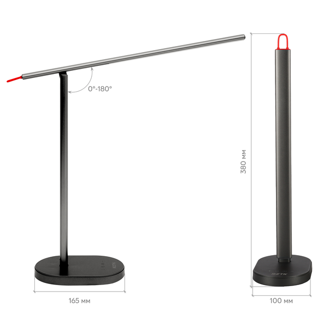 Настольная лампа RZTK Desk Lamp Touch 9W Space Grey - изображение 11