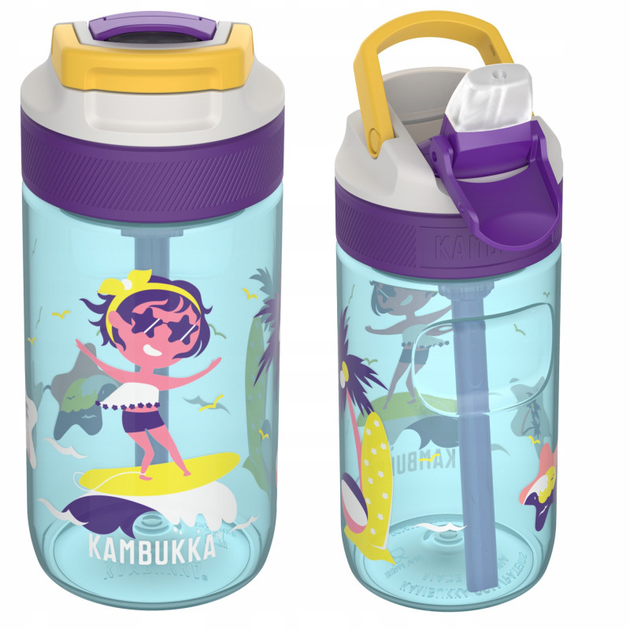 Пляшка для води Kambukka Lagoon Surf Girl дитяча 400 мл (11-04039) - зображення 3