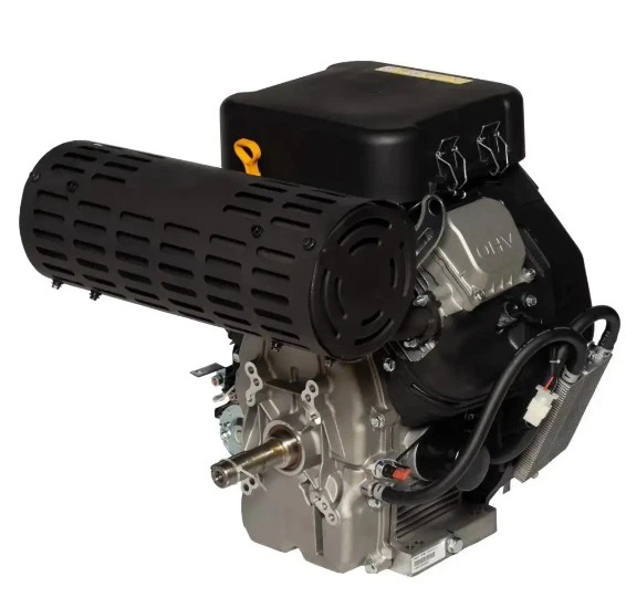 Двигатель бензиновый универсальный Loncin LC2V90FD 33 л.с. (шпонка 36.5 мм) с электростартером - Фото 4 Двигатель бензиновый универсальный Loncin LC2V90FD 33 л.с. (шпонка 36.5 мм) с электростартером - изображение 4