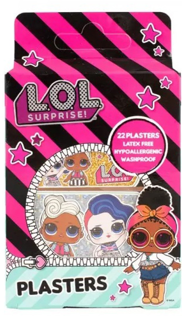Пластыри детские L.O.L. Surprise Plasters mix 22 шт (5060215551648) - изображение 1