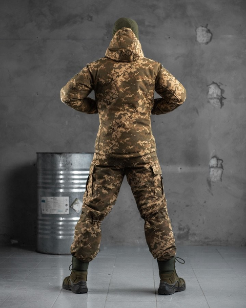 Тактичний зимовий теплий військовий комплект Polar ( Куртка + Штани ), Камуфляж: Піксель, Розмір: S - зображення 2