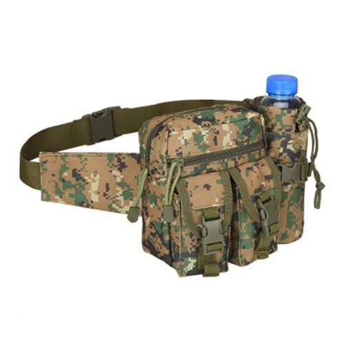 Поясная тактическая сумка с отделением для бутылки Темный пиксель 3003 - изображение 1