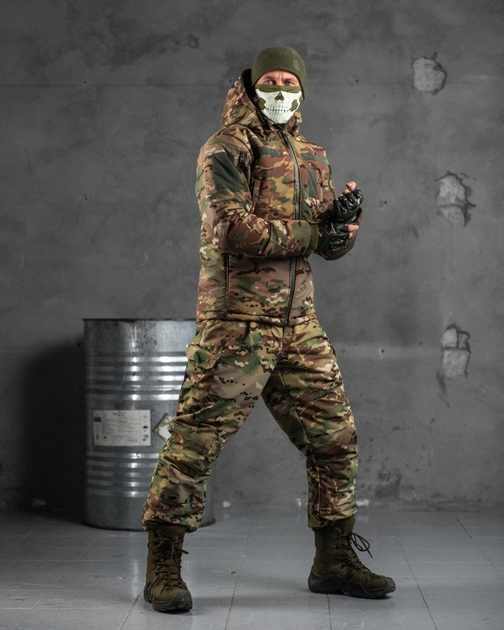 Тактичний зимовий теплий військовий комплект Octagon ( Куртка + Штани ), Камуфляж: Мультикам, Розмір: L - зображення 1