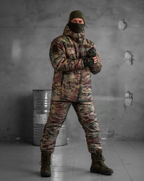 Тактический зимний теплый военный комплект KR-15 ( Куртка + Штаны ), Камуфляж: Мультикам, Размер: XXXL - изображение 1