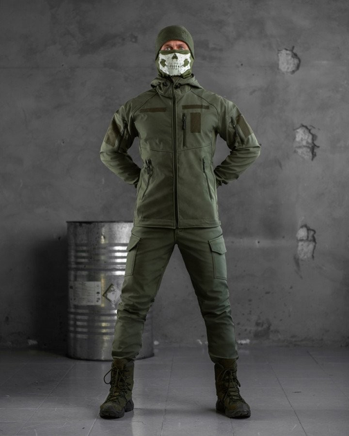 Тактический зимний теплый военный комплект Mistx ( Куртка + Штаны ), Камуфляж: Олива, Размер: XXL - изображение 1