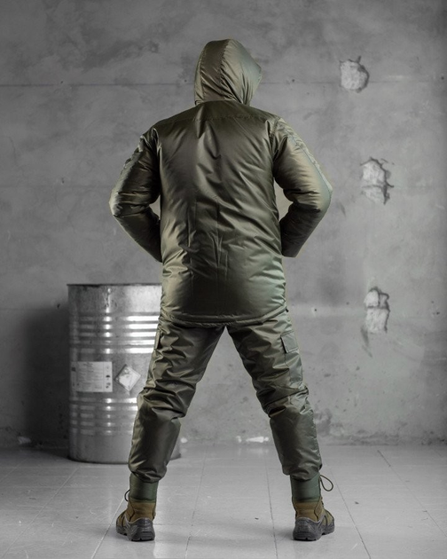 Тактический зимний теплый военный комплект SnowStorm ( Куртка + Штаны ), Камуфляж: Олива, Размер: L - изображение 2