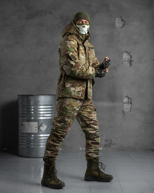 Тактический зимний теплый военный комплект SnowStorm ( Куртка + Штаны ), Камуфляж: Мультикам, Размер: S - изображение 1