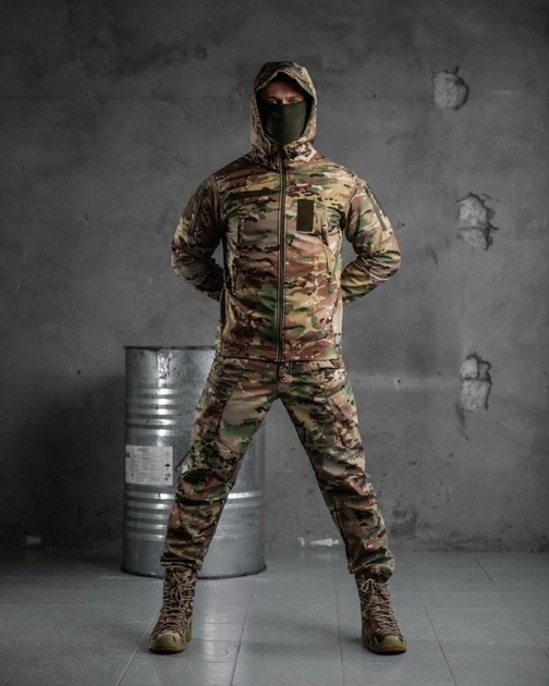 Тактичний зимовий теплий військовий комплект Klinz ( Бушлат + Куртка + Штани ), Камуфляж: Мультикам, Розмір: L - зображення 2