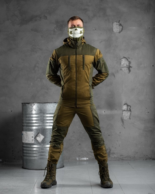 Тактический зимний теплый военный комплект Grade ( Куртка + Штаны + Термобелье ), Камуфляж: Олива, Размер: XXL - изображение 1