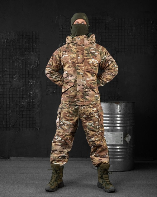 Тактический зимний теплый военный комплект Squad ( Куртка + Штаны ), Камуфляж: Мультикам, Размер: XXXL - изображение 1