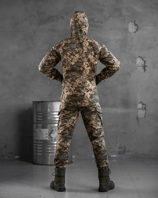 Тактический зимний теплый военный комплект Masterka ( Куртка + Штаны ), Камуфляж: Пиксель, Размер: L - изображение 2