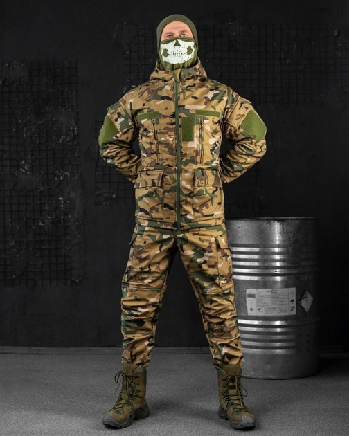 Тактический зимний теплый военный комплект Shot ( Куртка + Штаны ), Камуфляж: Мультикам, Размер: L - изображение 1