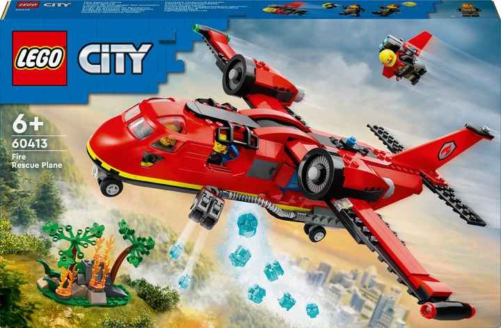 Zestaw klocków Lego City Strażacki samolot ratunkowy 478 części (60413) - obraz 1