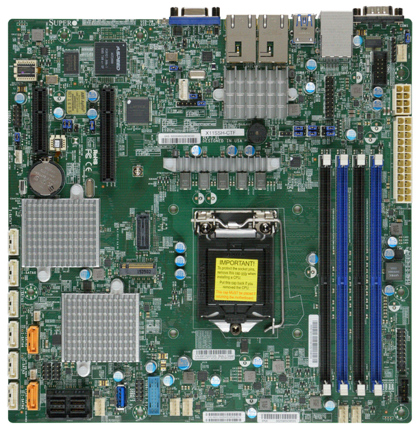 Płyta główna Supermicro MBD-X11SSH-CTF-O (s1151, Intel C236, PCI-Ex8) - obraz 1