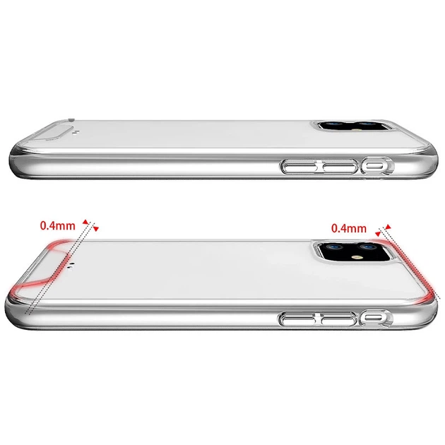 Чехол TPU Space Case Transparent для Apple Айфон 11 , прозрачный силиконовый кейс - Фото 5 Чехол TPU Space Case Transparent для Apple Айфон 11 , прозрачный силиконовый кейс - изображение 5