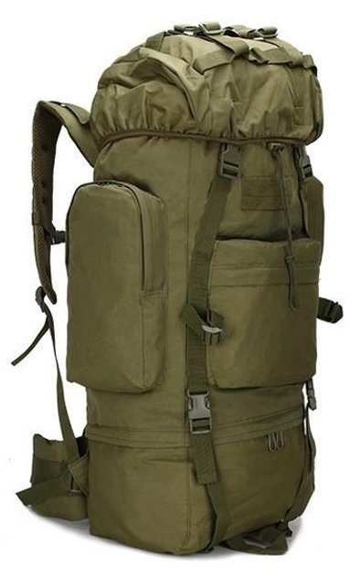 Тактичний похідний рюкзак D3-GGL-501 65л Олива - зображення 2
