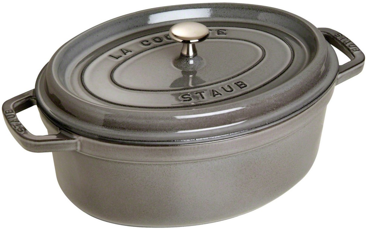 Каструля чавунна Staub La Cocotte овальна Сірий графіт 3.2 л (40500-276-0) - зображення 1