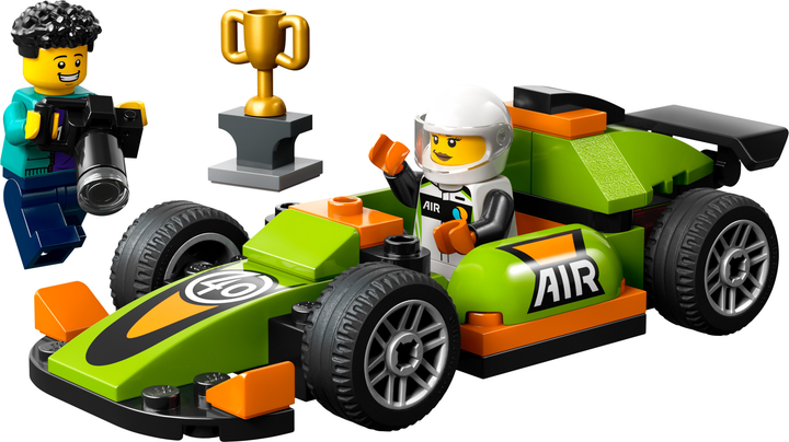 Zestaw klocków LEGO City Zielony samochód wyścigowy 56 elementów (60399) - obraz 4