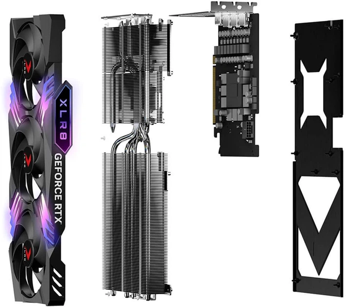 Karta graficzna PNY PCI-Ex GeForce RTX 4070 Ti XLR8 Gaming VERTO EPIC-X RGB 12GB GDDR6X (192bit) (2610/21000) (1 x HDMI, 3 x DisplayPort) (VCG4070T12TFXXPB1) - obraz 8