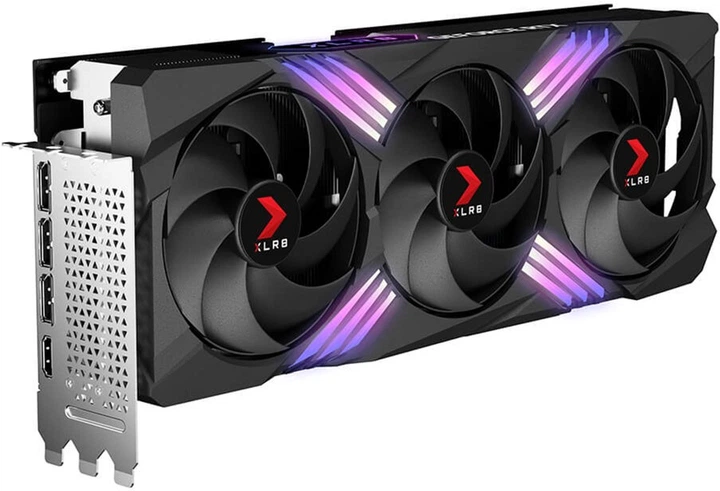 Відеокарта PNY PCI-Ex GeForce RTX 4070 Ti XLR8 Gaming VERTO EPIC-X OC RGB 12GB GDDR6X (192bit) (2670/21000) (1 x HDMI, 3 x DisplayPort) (VCG4070T12TFXXPB1-O) - зображення 4