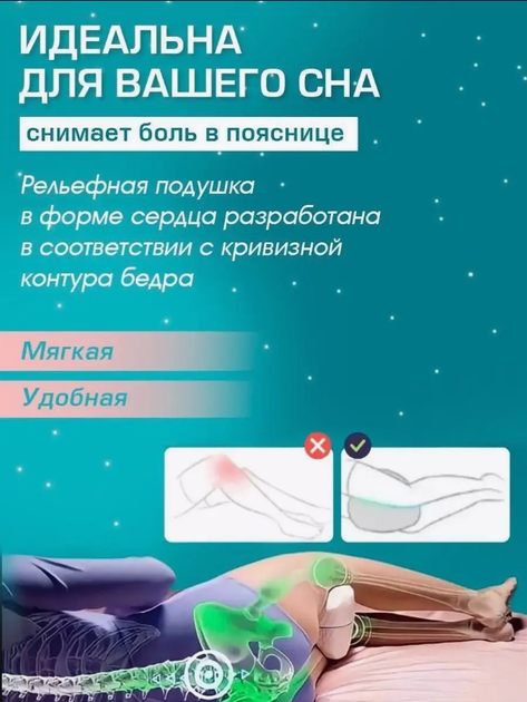 Ортопедична подушка для ніг та колін Contour Legacy Leg Pillow - зображення 2