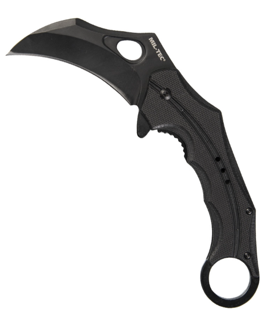 Ніж Mil-Tec Кіготь Карамбіт Чорний EINHANDMESSER G10 KARAMBIT SCHWARZ (15301402) - изображение 2