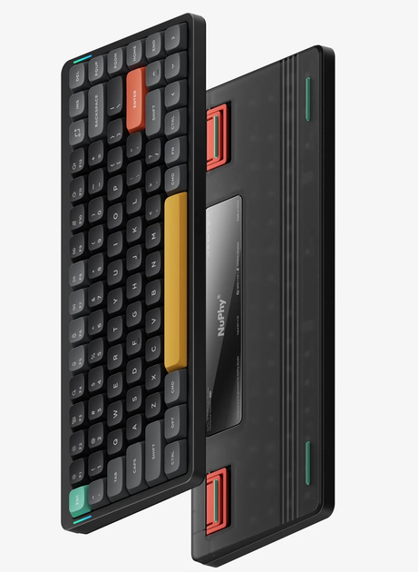 Беспроводная механическая клавиатура NuPhy Air75 V2 / Moss switch (tactile, 60g) / Color - Basalt Black / Hot-Swappable, RGB, ANSI US - изображение 3