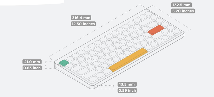 Беспроводная механическая клавиатура NuPhy Air75 V2 / Moss switch (tactile, 60g) / Color - Basalt Black / Hot-Swappable, RGB, ANSI US - изображение 9