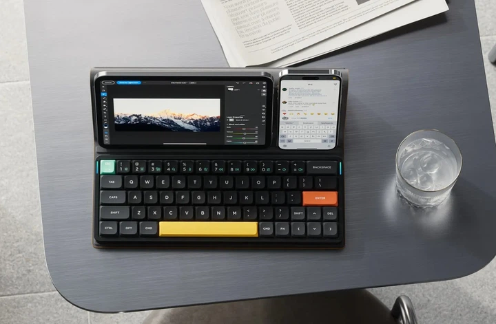 Беспроводная механическая клавиатура Nuphy Air60 V2/ Aloe switch (linear, 37g) / Color - Lunar Gray / Hot-Swappable, RGB, ANSI US - изображение 6