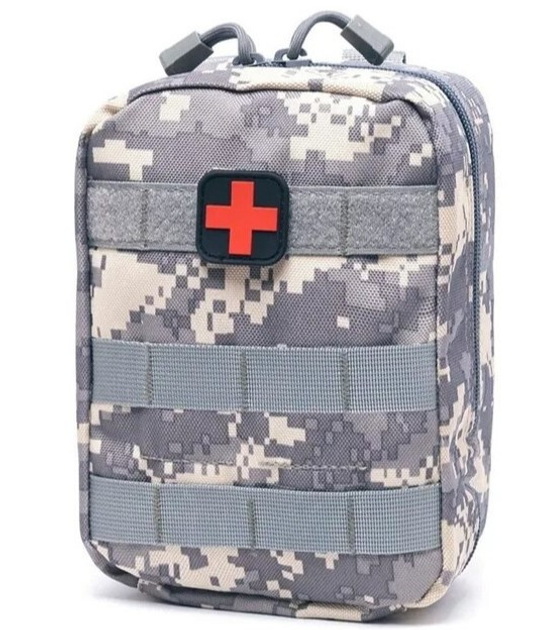 Тактическая медицинская сумка под аптечку Серый пиксель А883 - изображение 2
