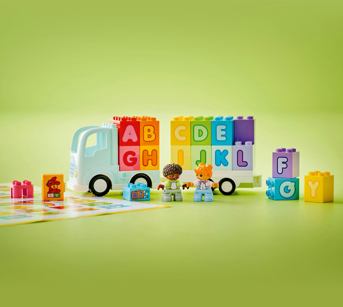 Конструктор LEGO DUPLO Town Вантажівка з абеткою 36 деталей (10421) - зображення 7