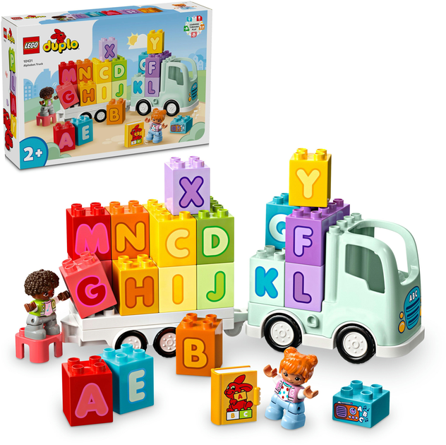 Конструктор LEGO DUPLO Town Вантажівка з абеткою 36 деталей (10421) - зображення 3