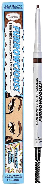 Олівець для брів TheBalm Furrowcious Eyebrow Pencil з щіточкою Dark Brown 0.13 г (681619819056) - зображення 1