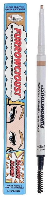 Kredka do brwi TheBalm Furrowcious Eyebrow Pencil ze szczoteczką Blonde 0.13 g (681619819032) - obraz 1