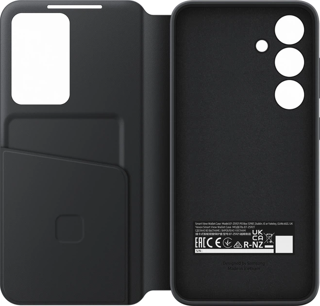 Etui z klapką Samsung Smart View Wallet Case do Samsung Galaxy S24 Black (8806095354682) - obraz 4