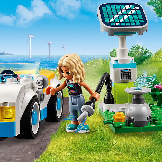 Конструктор LEGO Friends Електромобіль і зарядний пристрій 170 деталей (42609) - зображення 5