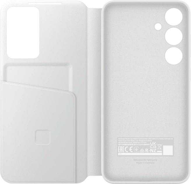 Etui z klapką Samsung Smart View Wallet Case do Samsung Galaxy S24+ White (8806095354620) - obraz 4
