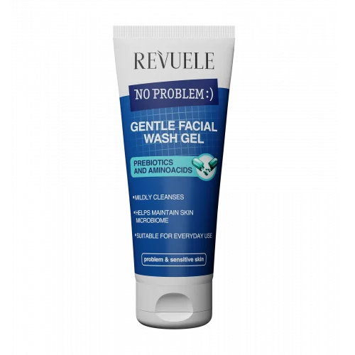 Гель для умывания Revuele No Problem Gentle Facial Wash Gel с пребиотиками и аминокислотами, 200 мл - Фото 1 Гель для умывания Revuele No Problem Gentle Facial Wash Gel с пребиотиками и аминокислотами, 200 мл - изображение 1