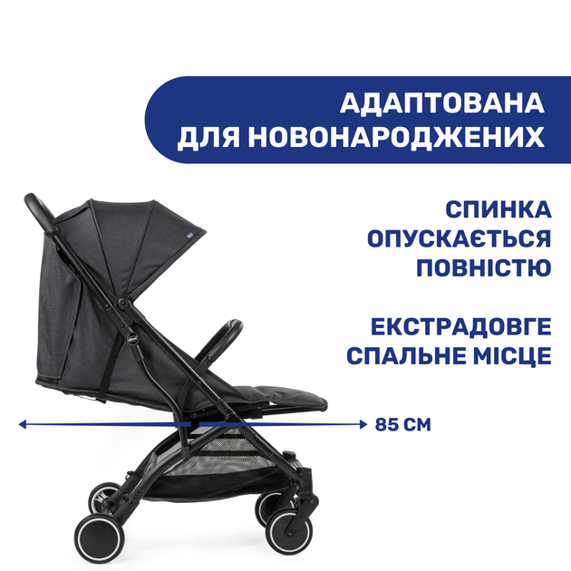 Прогулянкова коляска Chicco Trolley Me Чорна (79865.85) - зображення 6