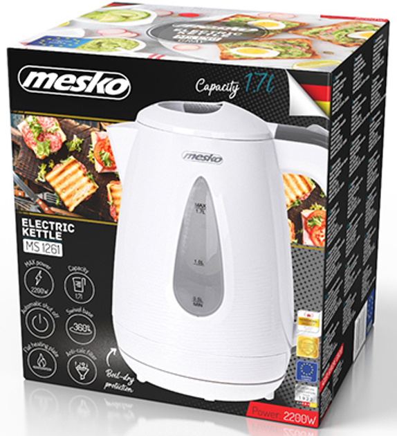 Czajnik elektryczny Mesko MS 1261 grey (MS 1261G) - obraz 7