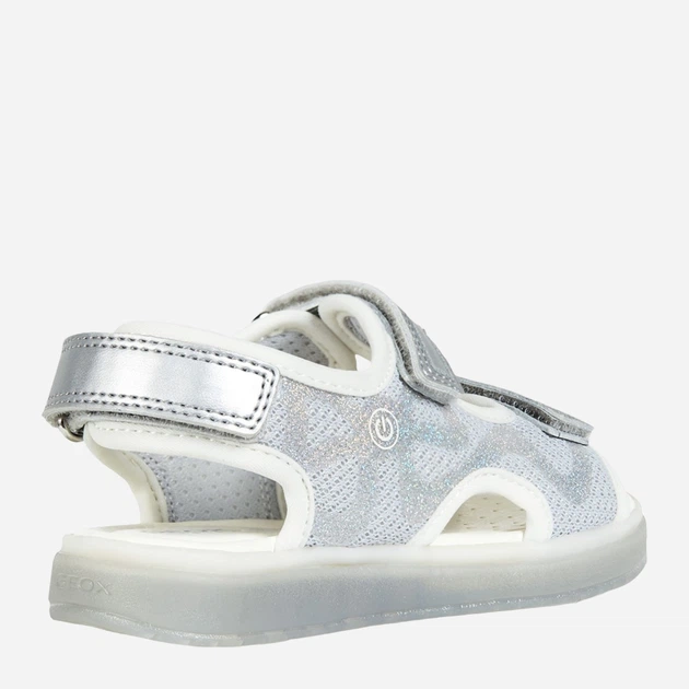 Sandały dziecięce dla dziewczynki Geox J928UB-0ASAJ-C1007 29 Srebrne (8058279875234) - obraz 5
