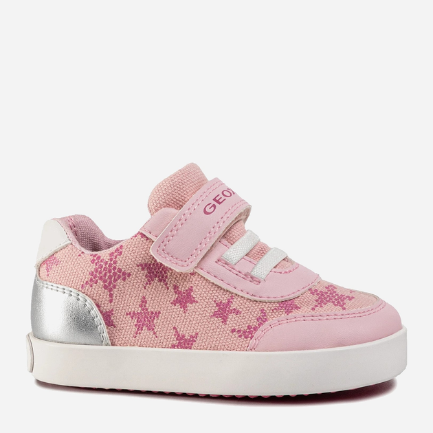 Buty sportowe dziecięce dla dziewczynki na rzepy Geox B021MA-05410-C0514 23 Różowe (8054730327595) - obraz 1