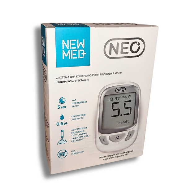 Глюкометр New Med NEO (Нью Мед НЕО) - зображення 1