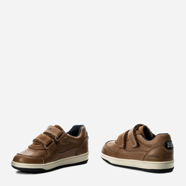 Buty sportowe chłopięce na rzepy Geox B821LB-0CL22-C5102 26 Brązowe (8058279136595) - obraz 3