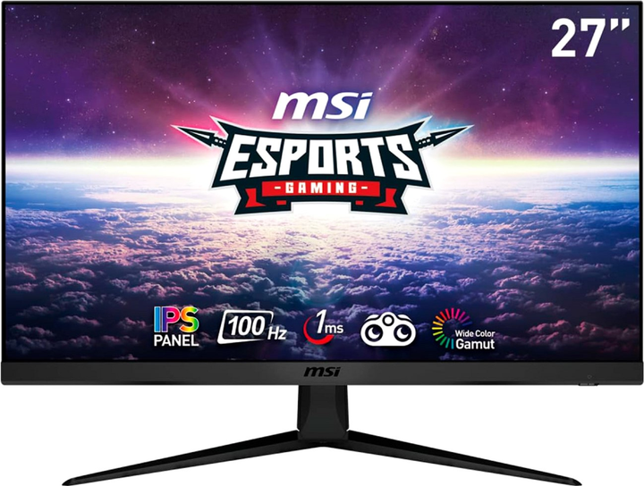Монитор 27" MSI G2712V -- IPS FHD / 100Hz / 1ms / 8-Bits / sRGB 108% / Adaptive sync / FreeSync Premium / G-Sync Compatible / Night Vision - изображение 1