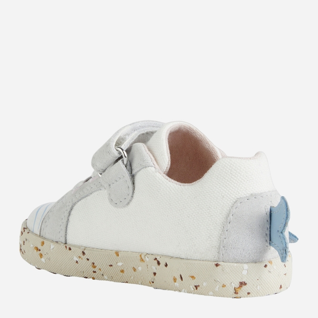 Buty sportowe dziecięce dla dziewczynki na rzepy Geox B25D5C-01022-C1000 22 Białe (8050036512260) - obraz 3