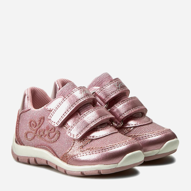 Дитячі шкіряні кросівки для дівчинки Geox B7233A-0NFEW-C8004 26 Рожеві (8051516530156) - зображення 2