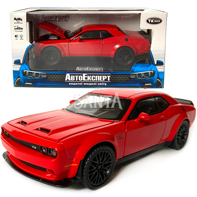 Игрушечная машинка металлическая Dodge Challenger SRT, Додж