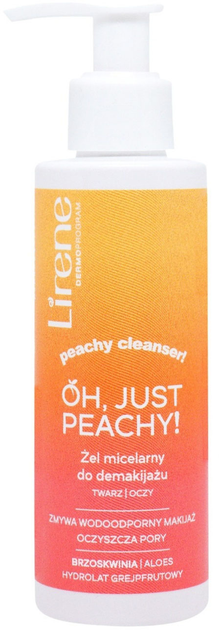 Міцелярний гель для зняття макіяжу Lirene Oh, Just Peachy! Micellar Gel 145 мл (5900717766013) - зображення 1